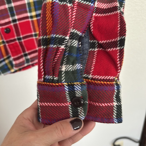 Men’s Lands End Flannel shirt large - Picture 5 of 7